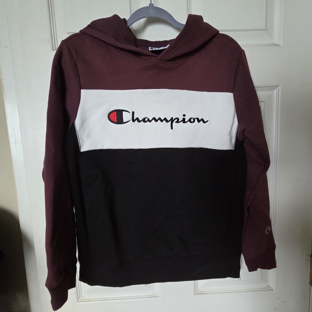 Champion Maroon and Black Hoodie